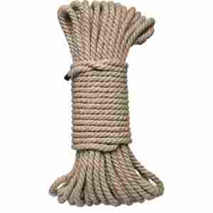 Bind and Tie - 6mm Hemp Bondage Rope - 50 ft - Natural