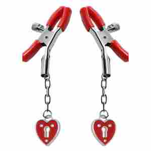 Charmed Heart Padlock - Nipple Clamps
