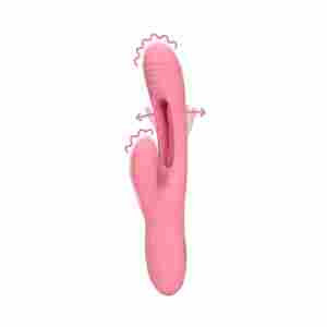 Flapping G-Spot Rabbit Vibrator - Pink Arabesque