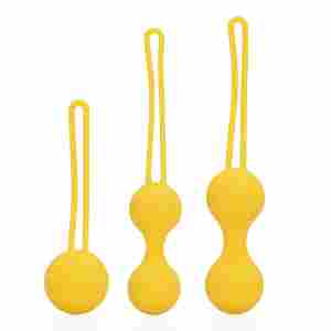 Kegel Ball Exercise Set - Lemonade Yellow