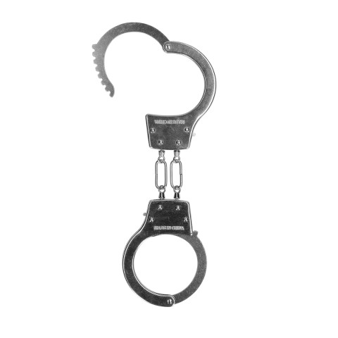 Metal Hand Cuffs - Silver - Image 5