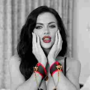 Milan Collection - Handcuffs - Black/Red