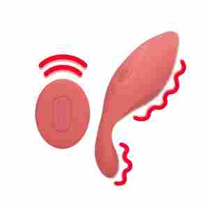 Panty Vibrator with Remote Control - Brighto Red
