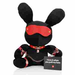 Rabbit Bondage - Velvet - Large - Black