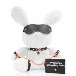 Rabbit Bondage - Velvet - Large - White