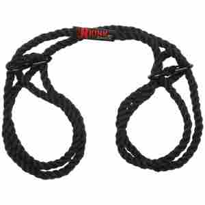 Restrain - 6mm Hemp Wrist or Ankle Cuffs - Black