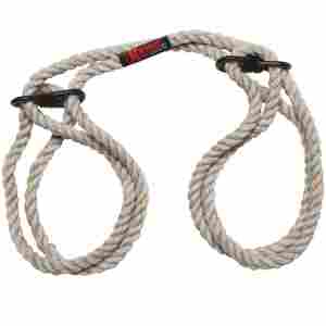 Restrain - 6mm Hemp Wrist or Ankle Cuffs - Natural