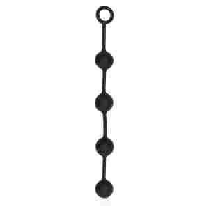 Silicone Anal Balls - Large - Black