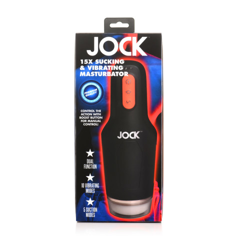 Sucking and Vibrating Masturbator - 15X - Black - Image 3