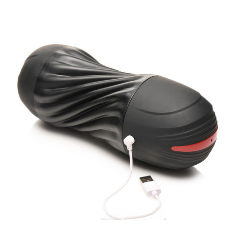 Sucking and Vibrating Masturbator - Black - Image 5