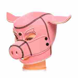 Swine - Pig Neoprene Hood - Pink