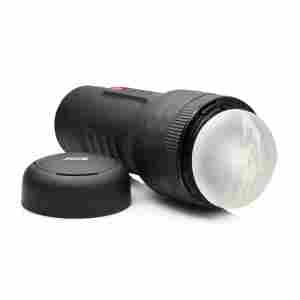 Tightening and Vibrating Masturbator - Black