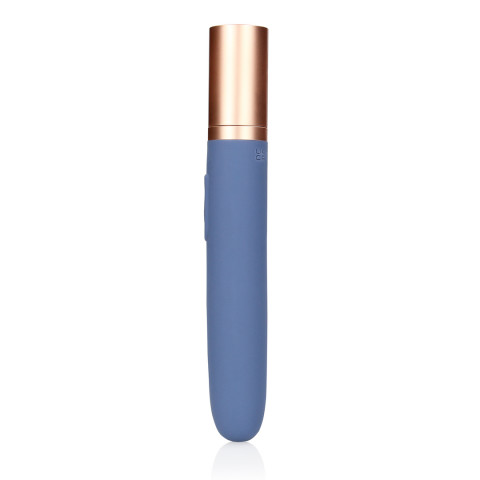Travel Vibrator with Lube Compartment and Pump - Blue Horizon - Image 6