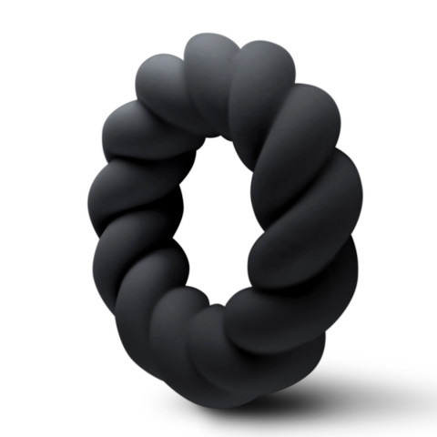 Twist - Non-Vibrating Cockring - Black - Image 3