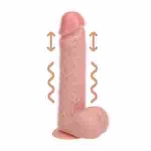 Vibrating and Thrusting Straight Cock with Balls - 8 / 20