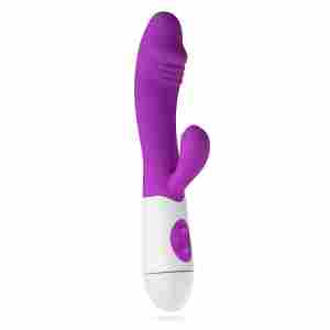 Realistic Rabbit Vibrator - Purple