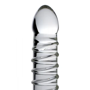 Стъклено дилдо Behemoth Ribbed XL Dildo-31см.