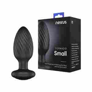 Tornado - Remote Control Rotating Butt Plug - Black