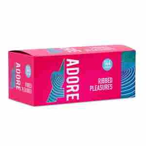 Adore Ribbed Pleasure condoms 144 pcs