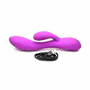 BANG! - Flexible Rabbit Vibrator Dual Stimulation - Purple