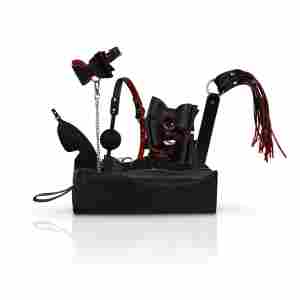 Bedroom Fantasies - Crimson & Ebony - 8 Piece Luxury Set