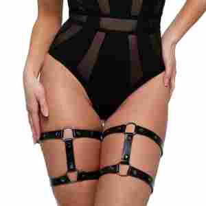 Bedroom Fantasies - Thigh Harness - Black