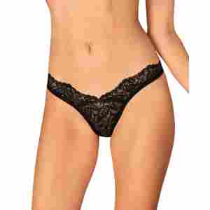Bellastia Lace Thong - Black