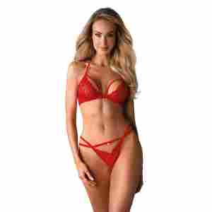 Bra & Thong Set - Red
