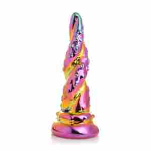 Creature Cocks - Enchanting Rainbow Glass Dildo - Yellow & Pink
