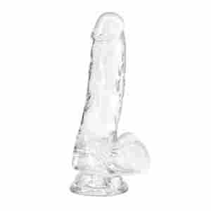 Crystal Addiction - Transparent Dildo - 18 cm