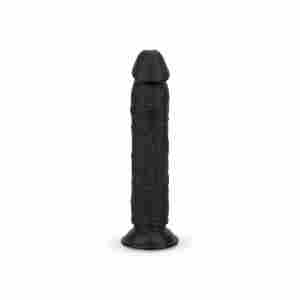 Dildo without balls 17.5 cm - black