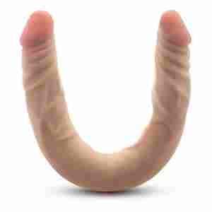 Dr. Skin – Plus 35.5 cm Flexible Double Dildo – Beige