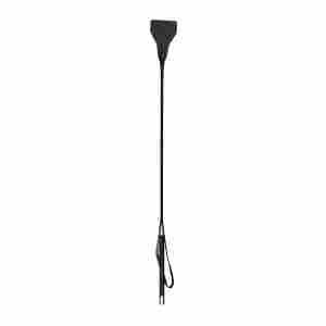 EasyToys - Fetish Long Leather Whip - Black