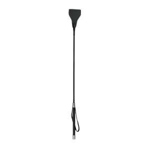 EasyToys - Fetish Long Leather Whip - Black
