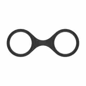 EasyToys- Flexible Silicone Hand Cuffs - Black