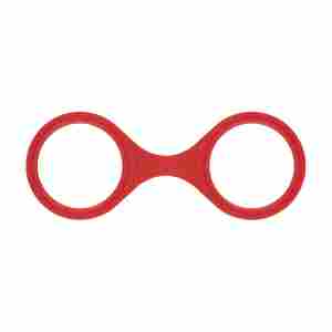 EasyToys - Flexible Silicone Handcuffs - Red