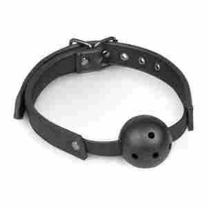 Easytoys Fetish - Ball Gag With PVC Ball - Black