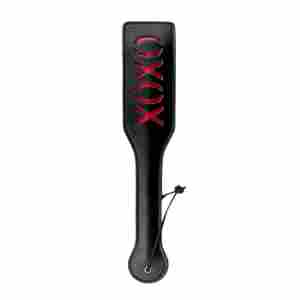 Easytoys Fetish - Black Leather Paddle - XOXO