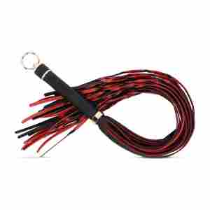 Easytoys Fetish - Flogger 64 cm - Red and Black