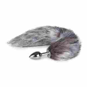 Easytoys Fetish - Fox Tail Plug - SIlver