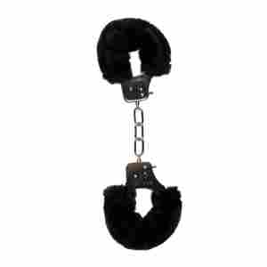 Easytoys Fetish - Furry Handcuffs - Black