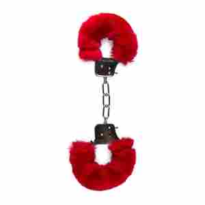Easytoys Fetish - Furry Handcuffs - Red