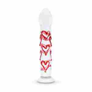 Gildo - Glass G-Spot/Prostate Dildo with Hearts No. 30