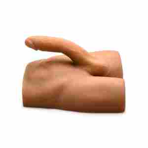 JOCK - Ass Masturbator with Posable Dildo - Medium Tone