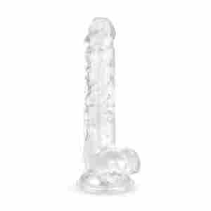 Jelly Dildo with Balls - 17 cm