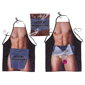 Kitchen apron - Male body with surprise penis