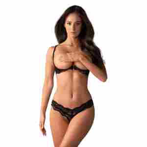 Luvae Open Cup Bra Set