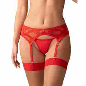 Obsessive - Aliosa Garter Belt - Red