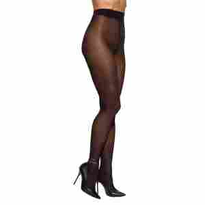 Obsessive - Norless Era Crotchless Tights - Black