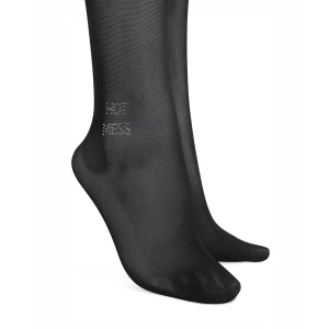 Obsessive - Norless Mess Crotchless Tights - Black